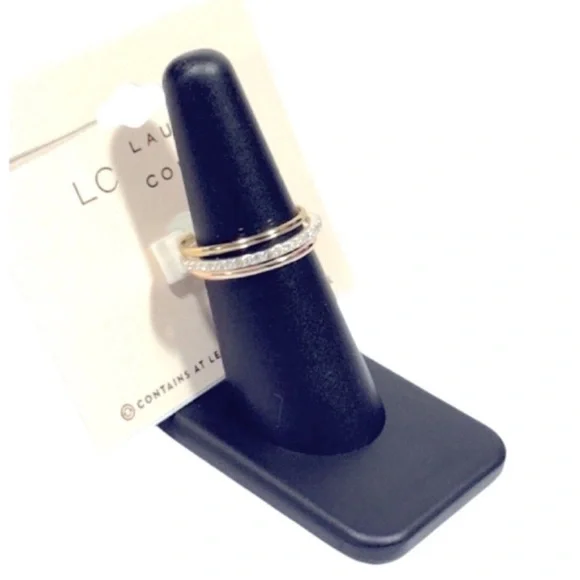 Tri Tone Stackable Rings - Picture 2 of 3